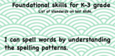 Foundational skills K-2 interactive sorts