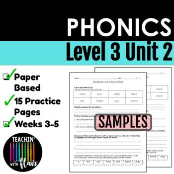 Preview of Phonics Level 3 Unit 2