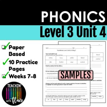 Preview of Phonics Level 3 Unit 4