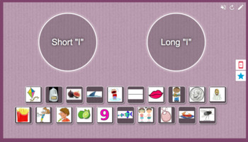 Preview of Foundations Short I vs. Long I Picture Sort