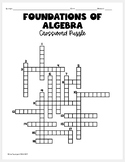 Foundations of Algebra Crossword Puzzle