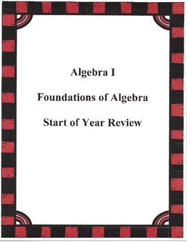 Preview of Foundations of Algebra Worksheet #2