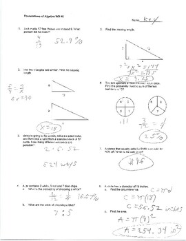 Foundations of Algebra Worksheet #6 by Beauty of Algebra | TpT