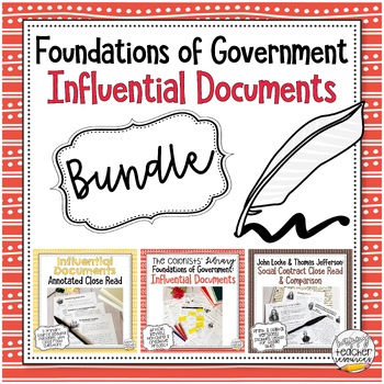 Preview of Foundations of American Government: Influential Documents BUNDLE!