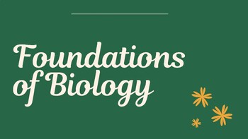 Preview of Foundations of Biology
