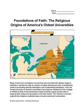 Preview of Foundations of Faith: The Religious Origins of America's Oldest Universities