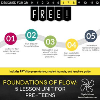 Preview of Foundations of Flow: Intro to flow theory & productivity for middle school