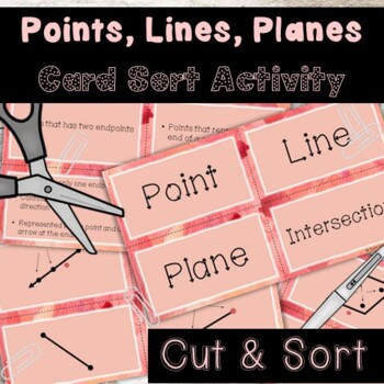 Preview of Introductory Geometry Card Sort Cut Outs