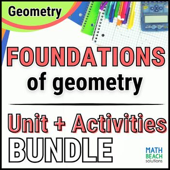 Preview of Points Lines Planes Segments and Angles - Unit Bundle- Texas Geometry Curriculum