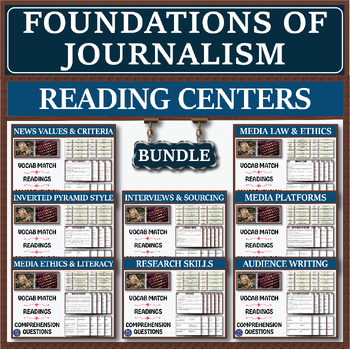 Preview of Foundations of Journalism Series: Reading Centers Bundle