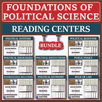 Preview of Foundations of Political Science Series: Reading Centers Bundle