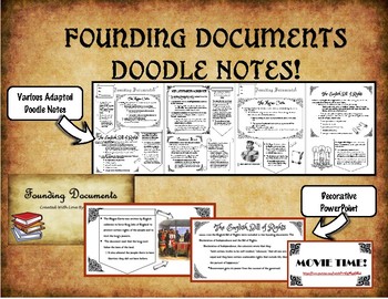 Preview of Founding Documents Doodle Notes