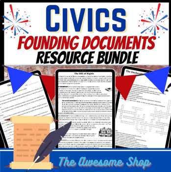 Preview of Founding Documents Resource Bundle for High School Civics & U.S. History