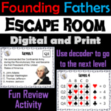 Founding Fathers Activity Escape Room: Washington, Jeffers