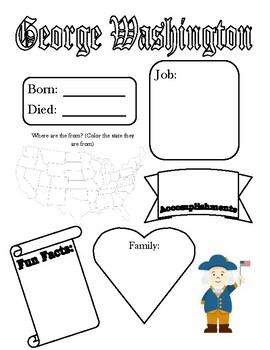 Preview of Founding Fathers Biography Worksheets