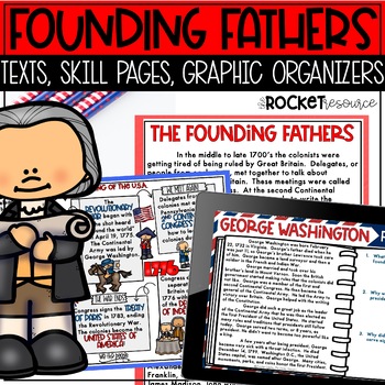 Preview of Founding Fathers | Continental Congress | American Revolution | Constitution Day