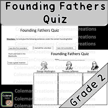 Preview of Founding Fathers Quiz