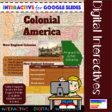 Founding of Colonial America: Interactive using Google Slides