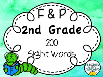 Preview of Fountas & Pinnell 2nd Grade 200 High Frequency Words
