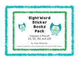 Fountas & Pinnell Sight Word Sticker Book Pack