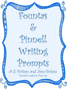 Preview of Fountas & Pinnell Writing Prompts