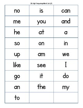 Preview of Fountas and Pinnell 175 High Frequency Word Flash Cards