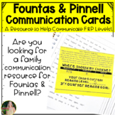 Fountas and Pinnell Communication Cards