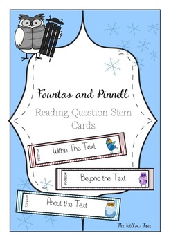 Preview of Fountas and Pinnell Comprehension Cards