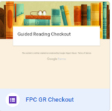 Fountas and Pinnell Guided Reading Checkout/Check In Form