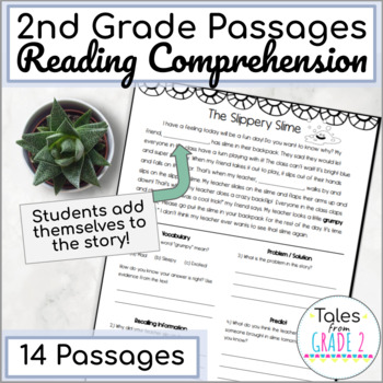Preview of 2nd Grade Reading Passages with Comprehension Questions
