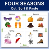 Four (4) Seasons - Cut, Sort and Paste Worksheet Activity