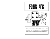 Four 4's Foldable