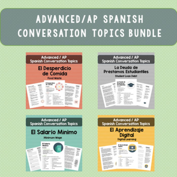 Preview of Four Advanced/AP Spanish Conversation Articles
