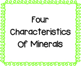 Four Characteristics of Minerals Posters
