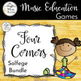 Four Corners - A Solfege Melodic Assessment Game Bundle