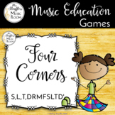 Four Corners - A Solfege Melodic Assessment Game {S,L,T,DR