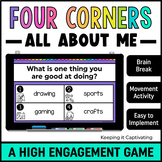 Four Corners All About Me Brain Break