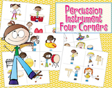 Four Corners - Assessment Game {Percussion Instruments}