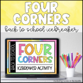 Four Corners- Back to School Icebreaker (Distance Learning)