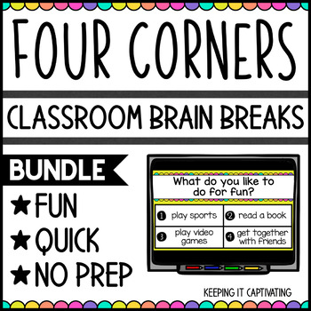 Preview of Four Corners Brain Break Bundle