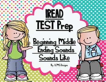 Preview of IREAD Classroom Interactive Practice (4 Corners Game) Begin, Middle, End