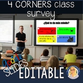 Four Corners Kinesthetic Class Survey