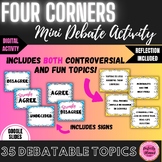 Four Corners | Mini Debate Activity | Fun End of the Year 