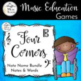 Four Corners Note Names and Words Bundle