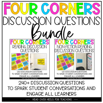 Preview of Four Corners Reading Discussion Questions For Fiction and Non-Fiction