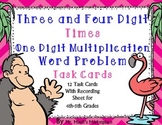 Four Digit times Single Digit Multiplication Word Problem 