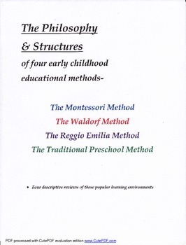 Preview of Four Early Childhood Educational Methods