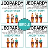 Four Early River Valley Civ Jeopardy BUNDLE Using GRAPES 4