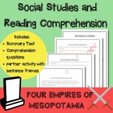 4 Empires of Mesopotamia Reading Comprehension