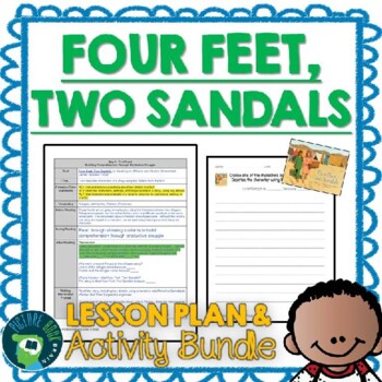 Preview of Four Feet, Two Sandals by Karen Lynn Williams Lesson Plan and Activities